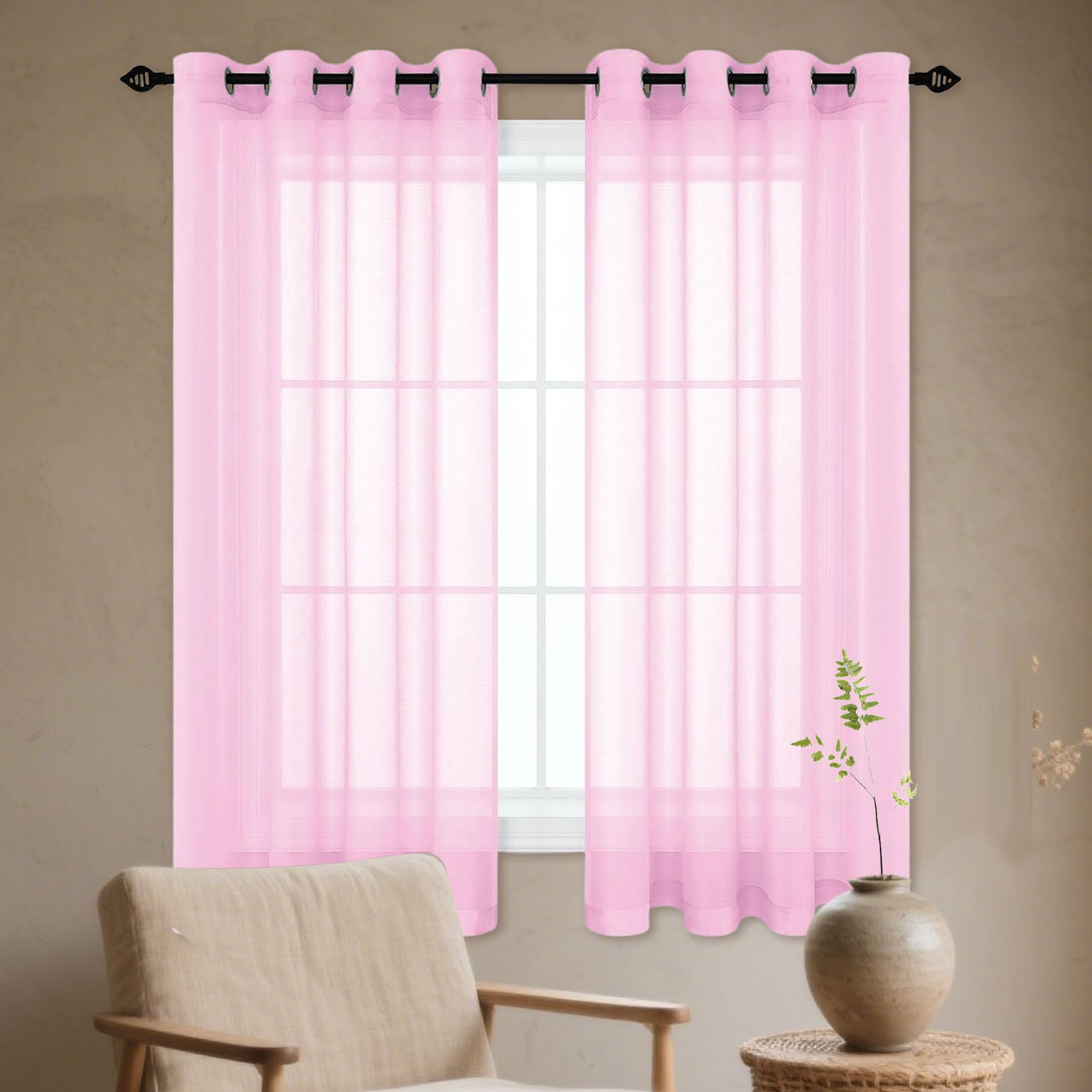 Rideaux voilages translucides effet moderne 260x170 pour maison élégante