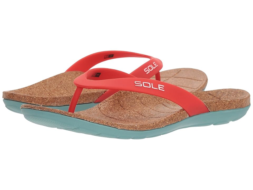 

SOLE Beach Flips (Ruby) Women's Sandals