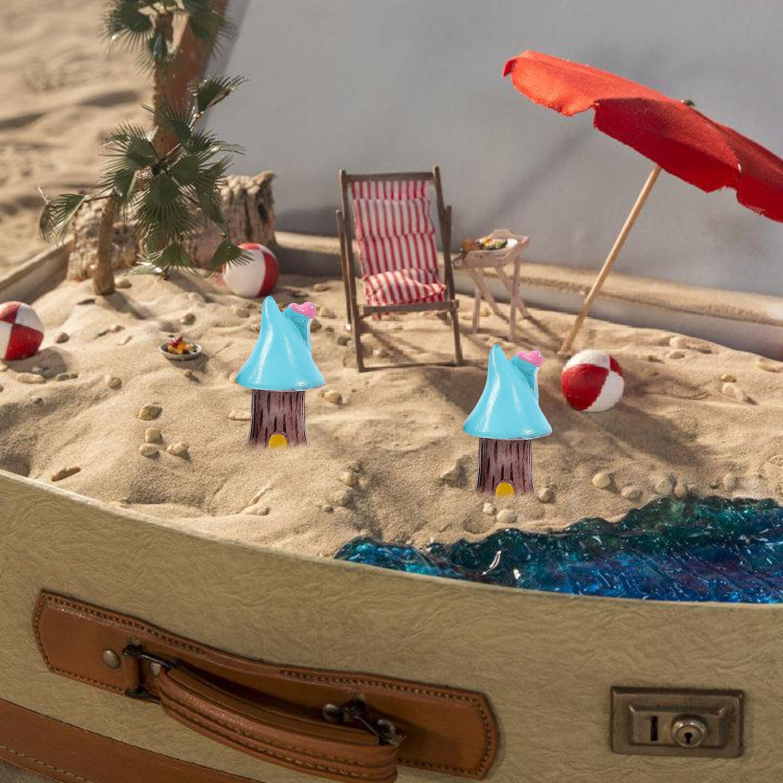 Figura Miniatura De Resina Para Jardín O Casa De Muñecas – Pareja Sentada En Silla De 3 Cm, Micropaisaje Decorativo