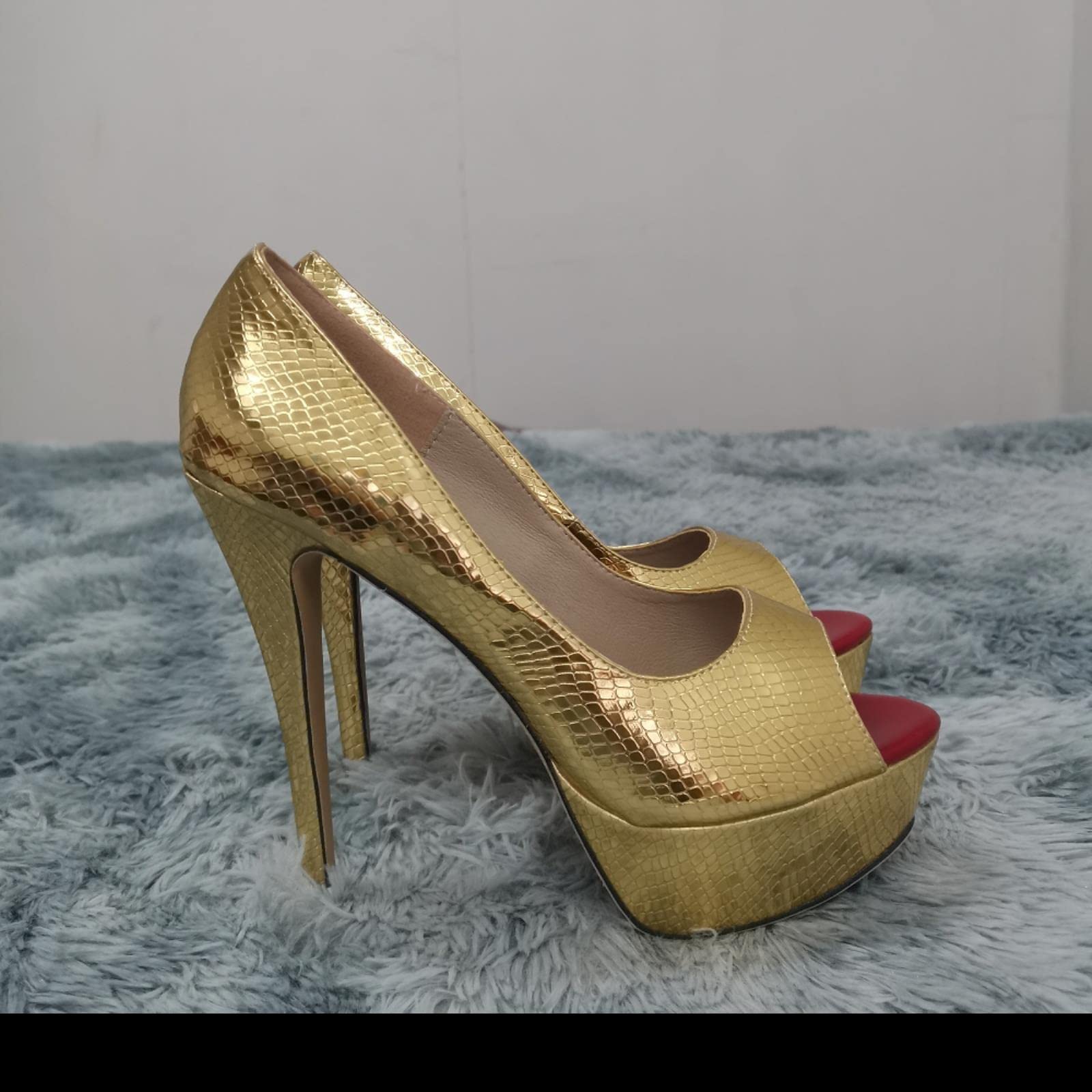 Tacchi alti da donna alla moda sexy tacchi a spillo con tacco aperto con piattaforma a spillo modello a spillo abiti da festa scarpe da sposa