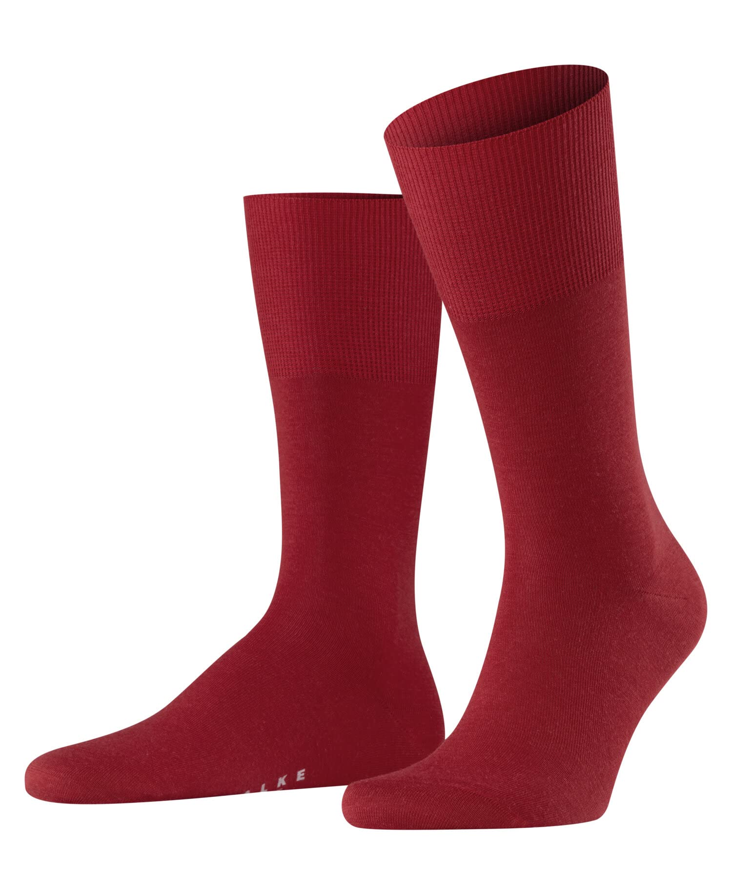 FALKE Men's Airport M So Wool Cotton Plain 1 Pair Socks, Red Scarlet 8120, 8.5-9.5