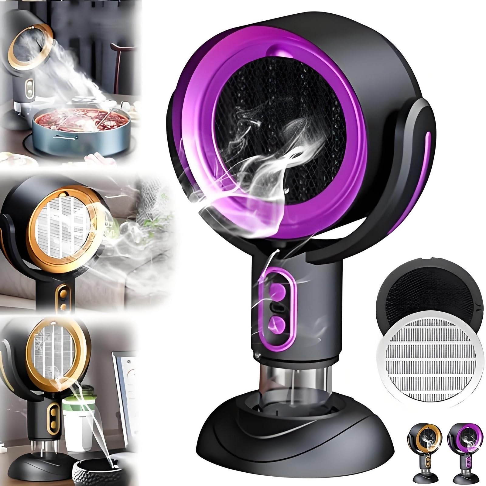 Purificateur De Fumée Portable HighFan – Ventilateur Filtre Charbon Hotte Cuisine & Fumeur