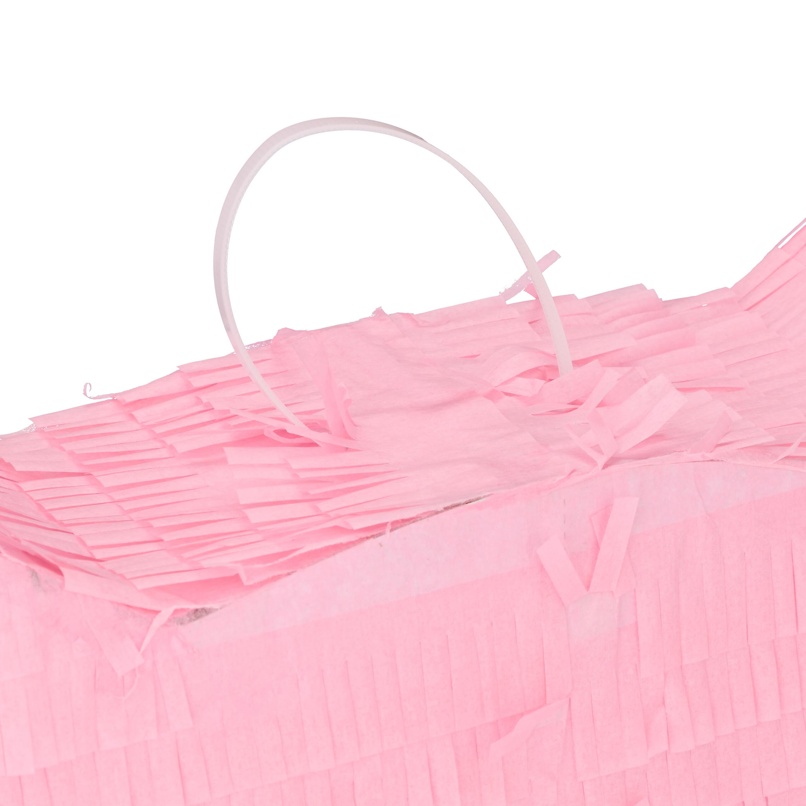 Relaxdays Pignatta Gatto, Piñata Vuota, Set con Bastone e Maschera, Gioco Compleanno Bambini HLP: 34 x 37 x 9,5 cm, Rosa