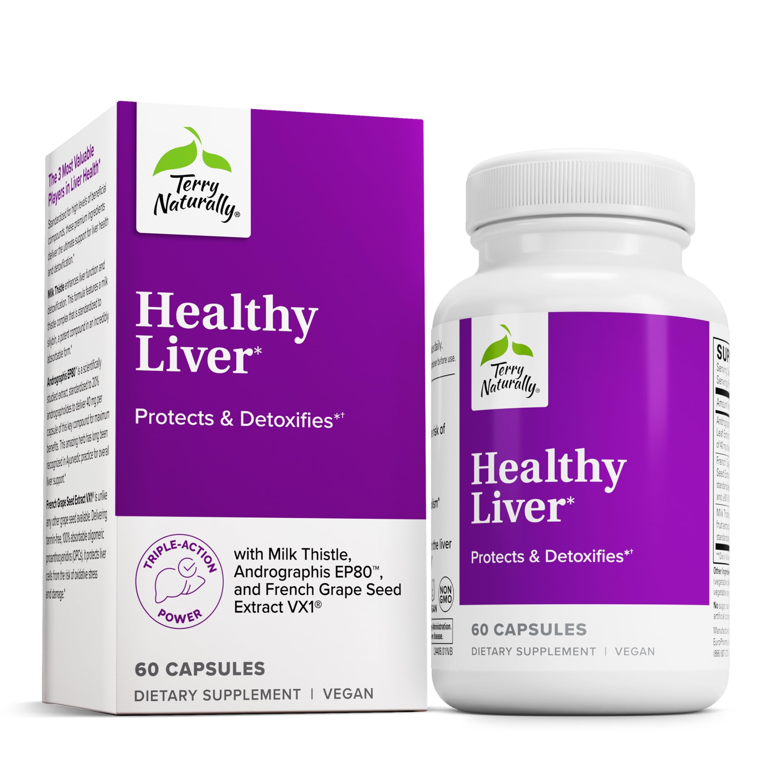 Terry Naturally Healthy Liver - Liver Detox & Daily Function - 60 Count