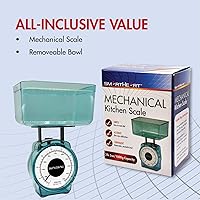 Vista 6 de SmartHeart Báscula mecánica de cocina Calibración simple de un solo paso Mediciones precisas con cuenco extraíble Esfera fácil de leer