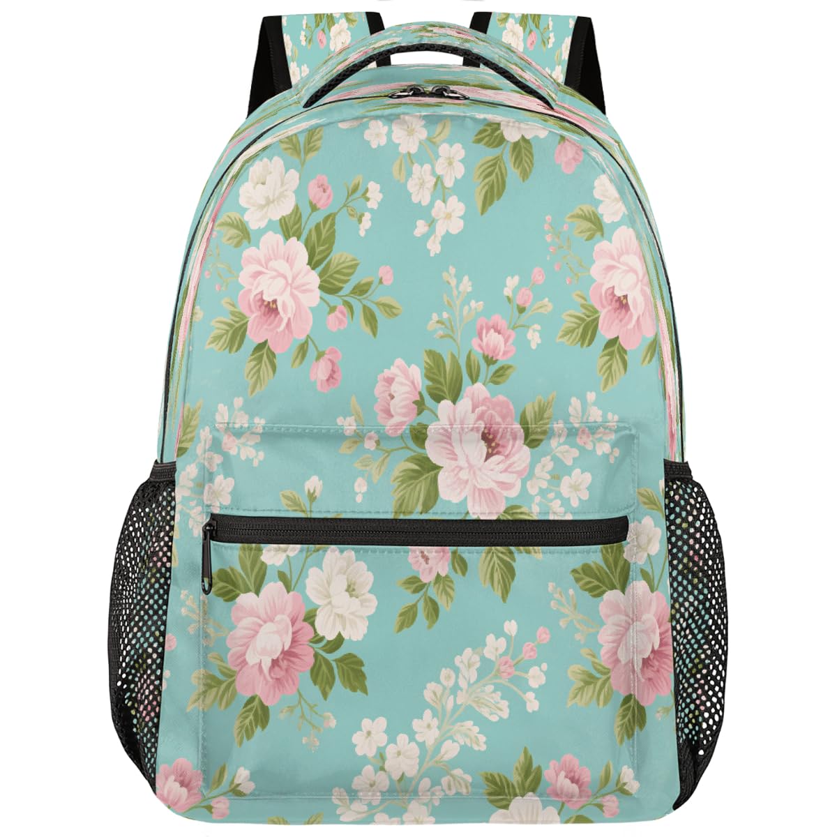Mochila escolar para laptop 15.6 ligera para universidad escuela secundaria y viaje 8