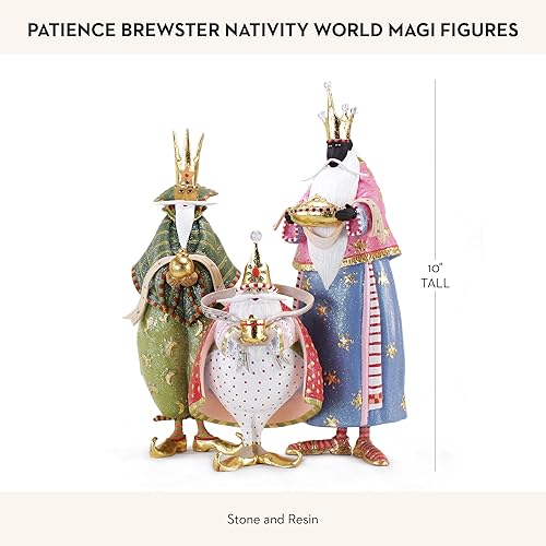 Vista 67 de MACKENZIE-CHILDS Patience Brewster - Figura de Belén de Navidad, decoración del hogar, Sagrada Familia