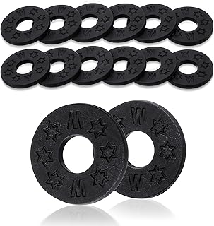 12 Pcs Guitar Strap Locks, Silicone Guitar Strap Holder, Premium Straps Blocks, Guitars Protector Black Rubber Secure Blocks Protector, Black