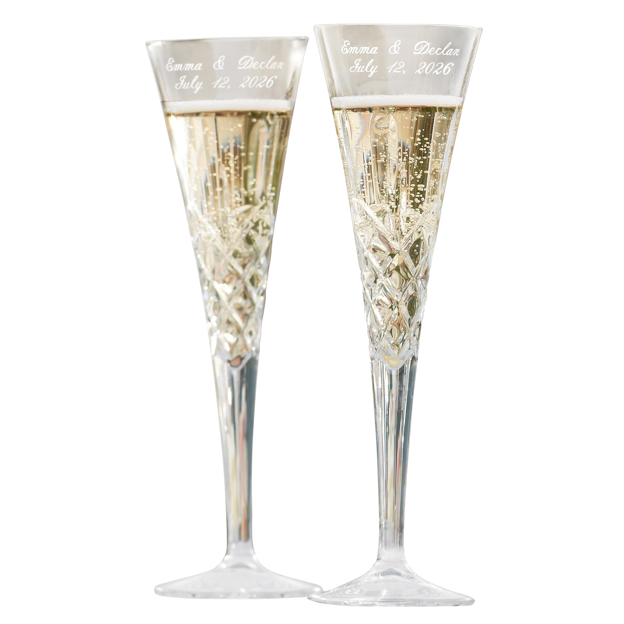 Let's Make Memories Personalized Toasting Flutes