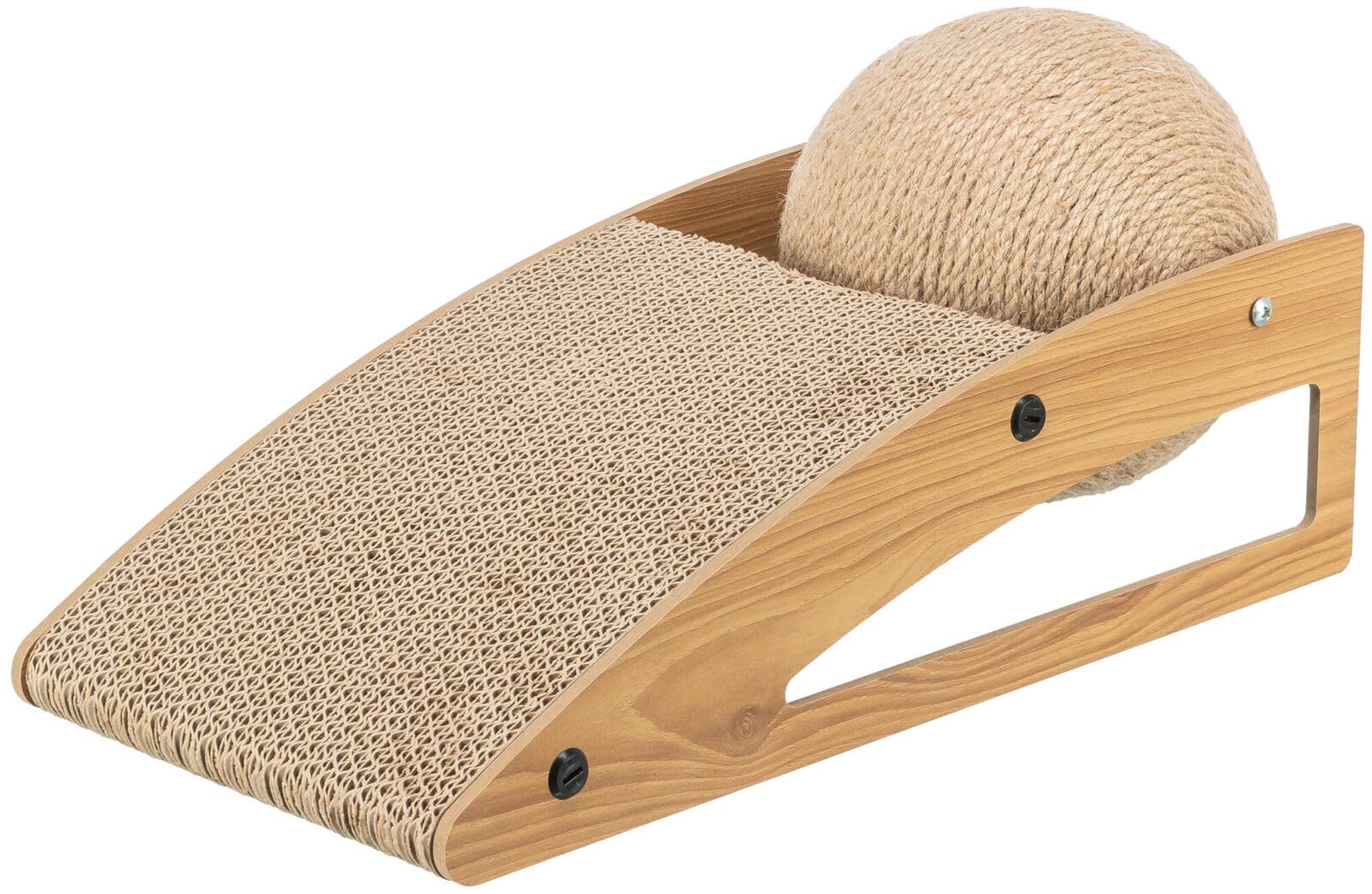 Cat Scratcher Trixie Jute Wood Cardboard 40 × 17 × 20 cm - Brand: Trixie - EAN: 4011905480237