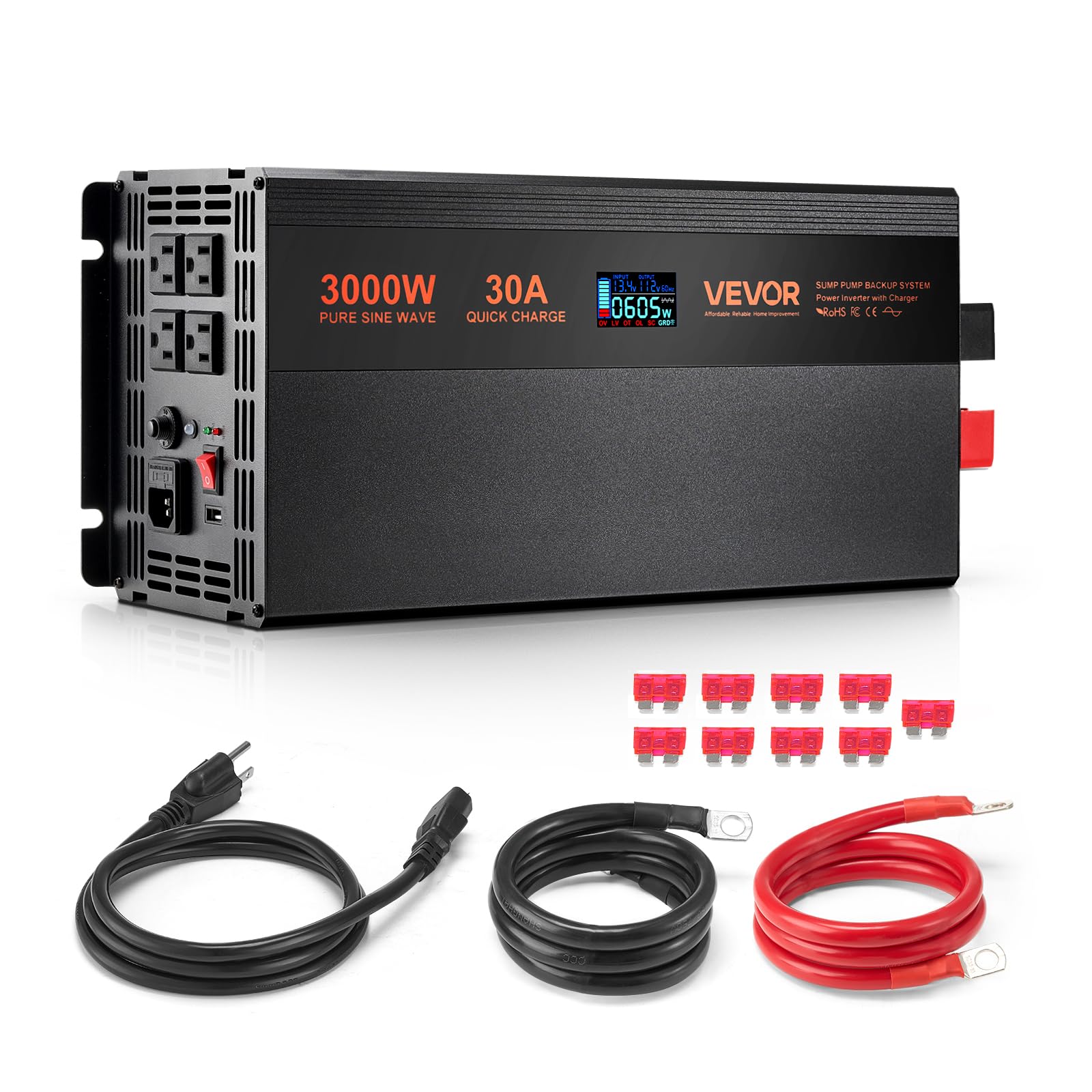 VEVOR 3000W Sump Pump Battery Backup System