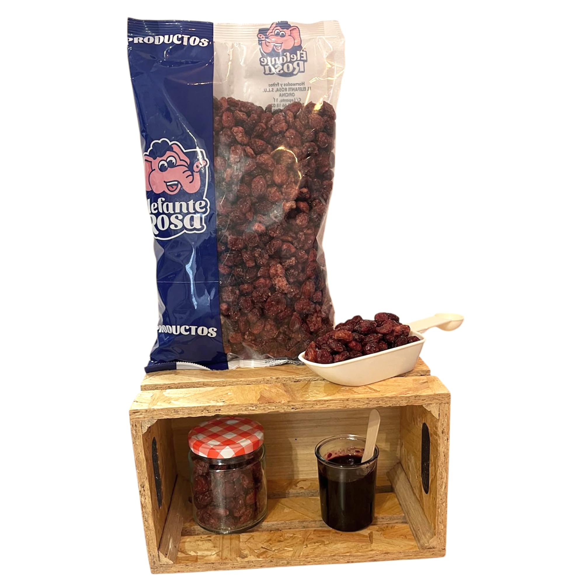 Arándanos Rojos Deshidratados El Elefante Rosa 1Kg Snack Natural