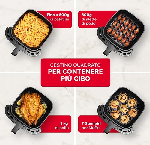 Moulinex Easy Fry Max 5L Air Fryer for Cooking in a Short Time, Energy Saving Up to 70%, Intuitive Control Panel, 10 Automatic Programs, Up to 6 People, EZ245820 - 4