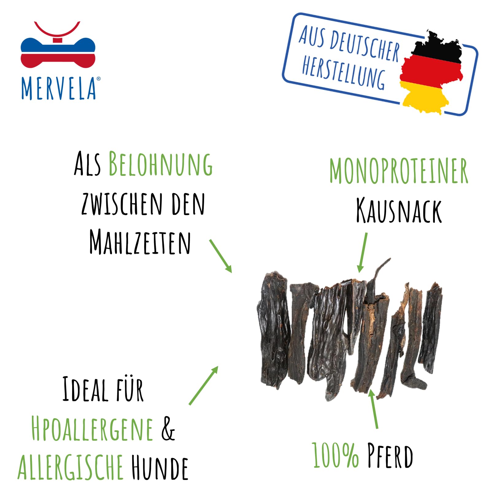 Fegato di cavallo puro al 100% | 1.000 g | fegato di cavallo | qualità dalla Germania | ideale per cani ipoallergenici, allergici e sensibili