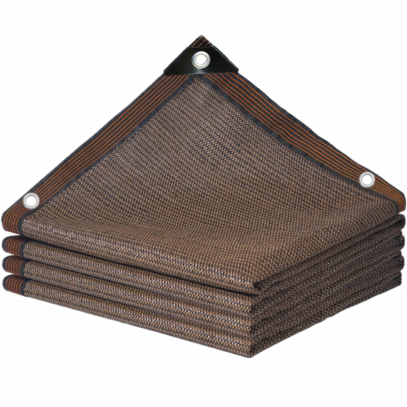 ZHJSHOU Shade Cloth Greenhouse 2x3m Shade Netting with Grommets,HDPE 90% UV Garden Privacy Protective Screens,Brown Garden Net for Outdoor Patio Pergola Roof Car Cover,Customizable