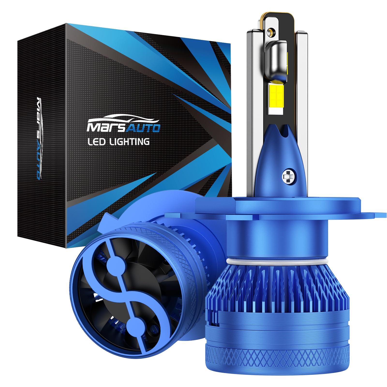 Marsauto H4/9003 Fog Bulbs, Super Bright, Long Lifespan, Plug and Play, Pack of 2