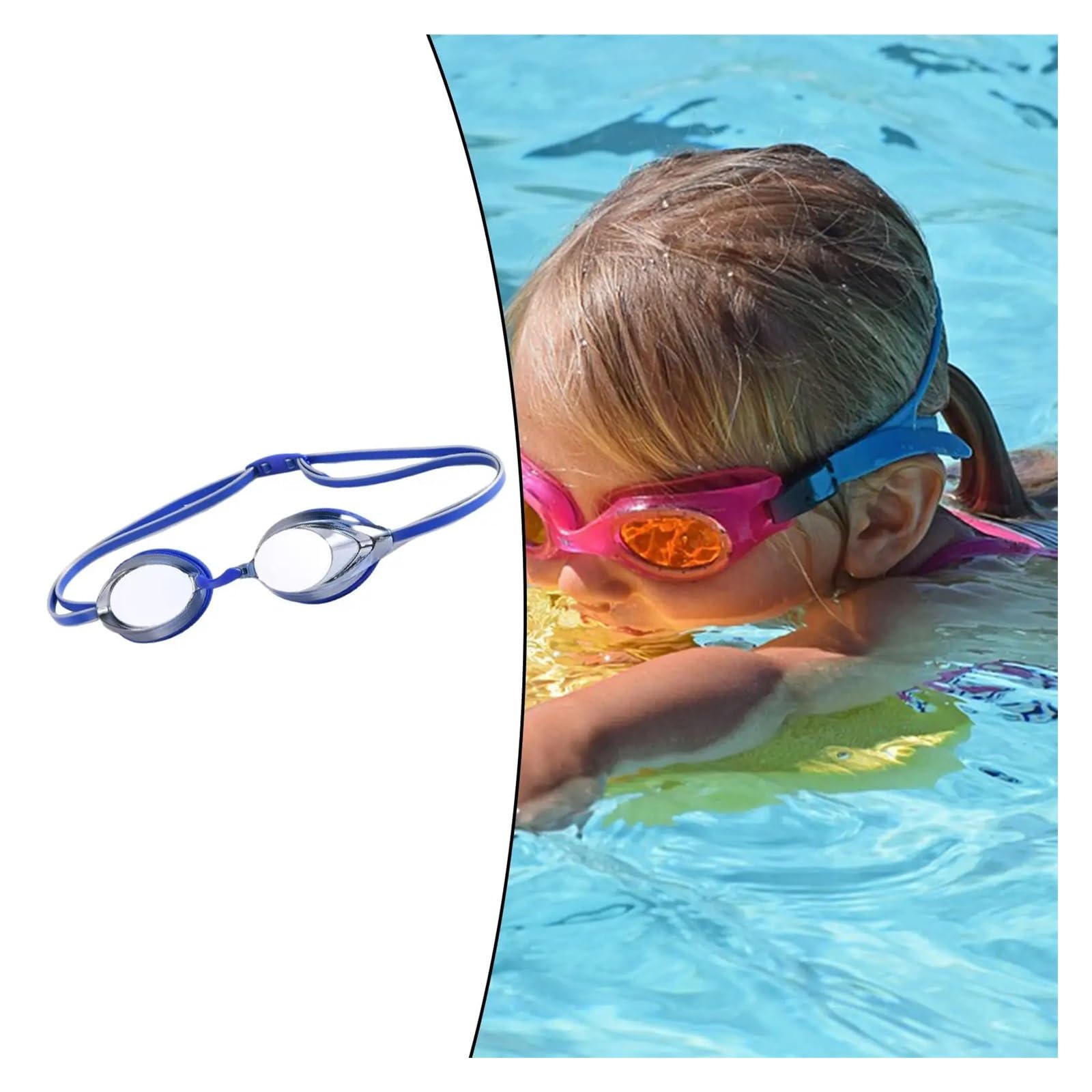 8 Stück Wassergläser, professionelle Schwimmbrille for Erwachsene, wasserabweisender Schwimmschutz, beschlagfrei, verstellbar Schwimmbrille