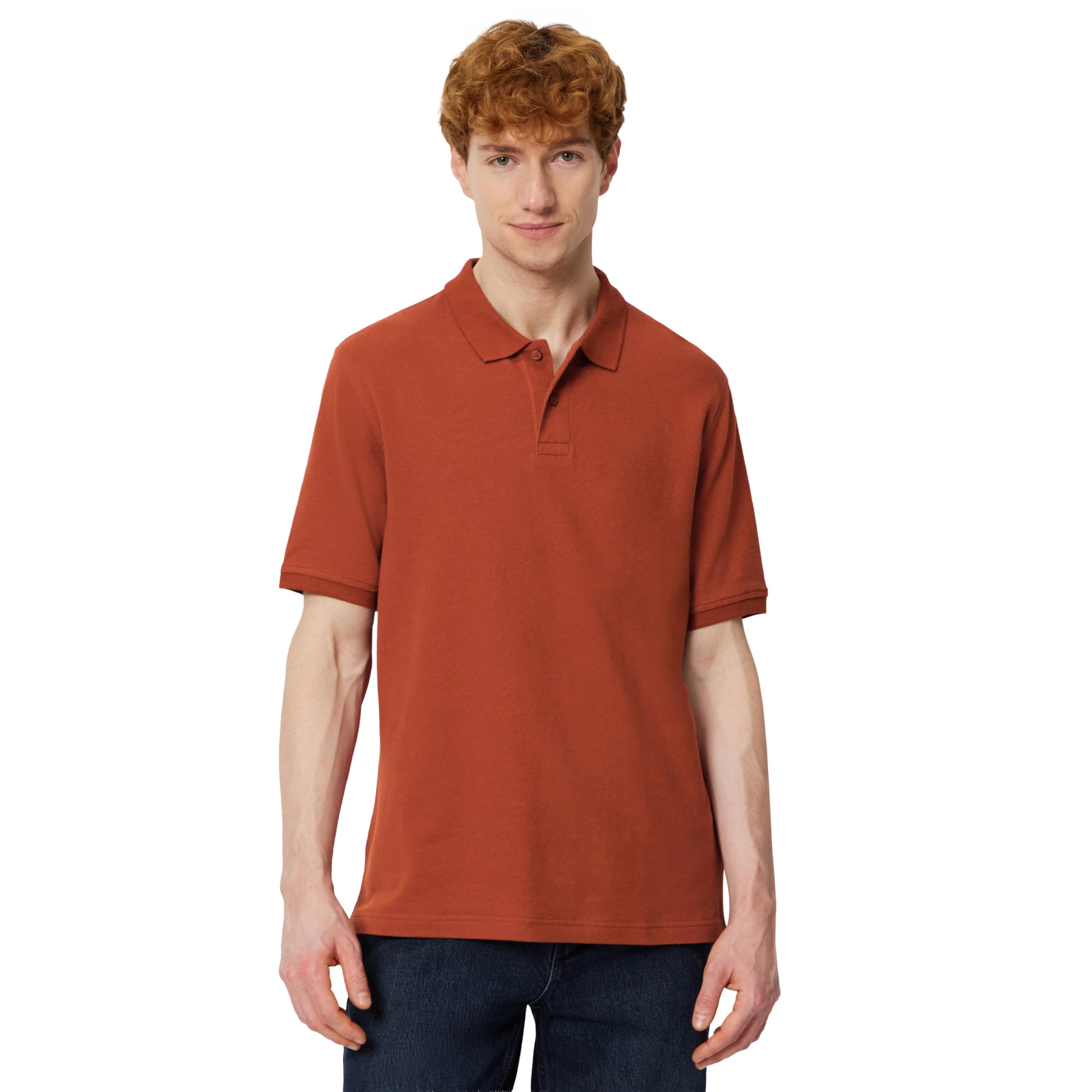 Amazon Essentials Men's Regular-Fit Cotton Pique Polo Shirt, Short Sleeve (Available in Big &amp; Tall)