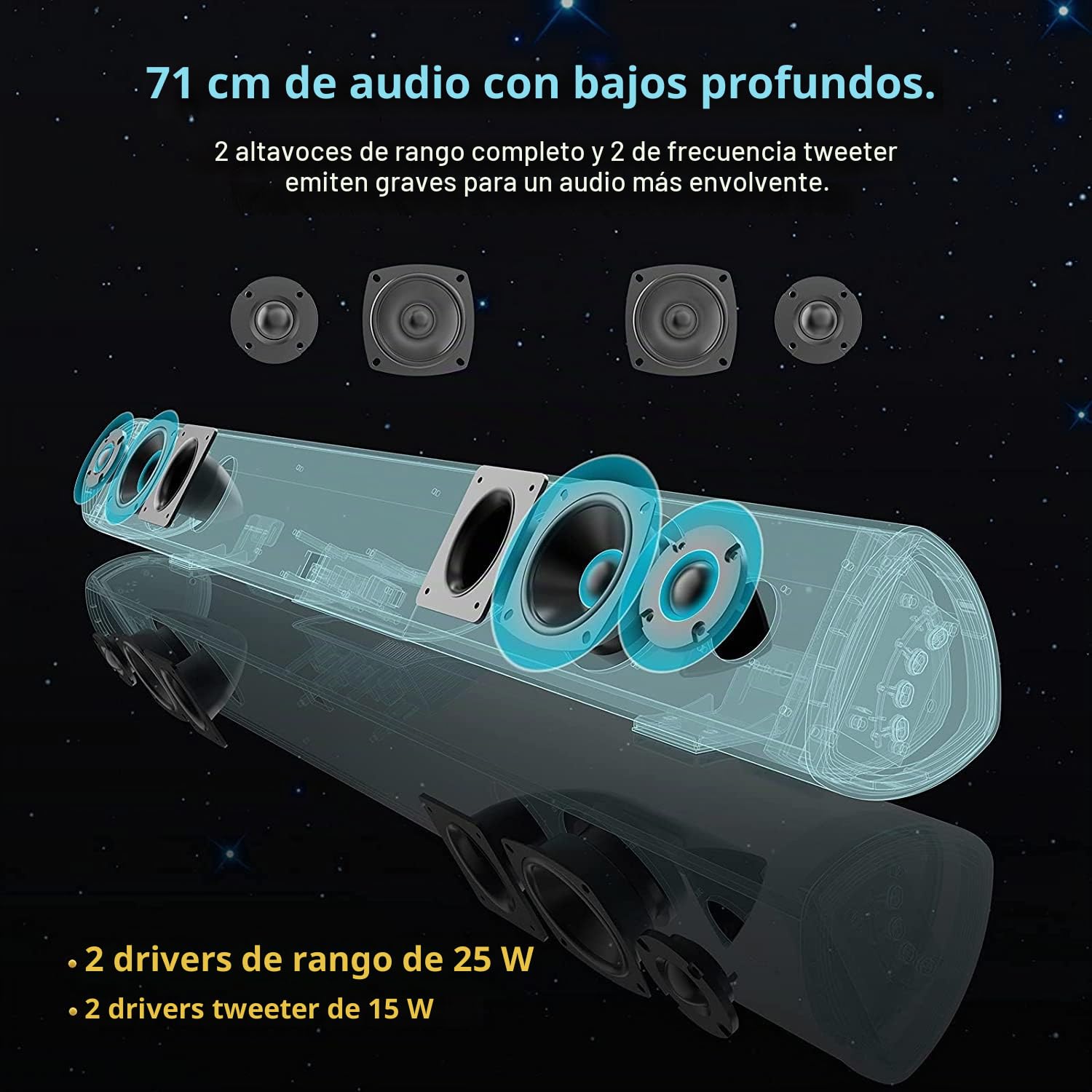 Zeerkeer Barra de Sonido para TV,80W Barra de Sonido con Subwoofer Bluetooth 5.0 Sonido Tecnología DSP Envolvente 3D Soundbar Home Cinema Compatible con Óptica y Audio USB/HDMI ARC/AUX in USB