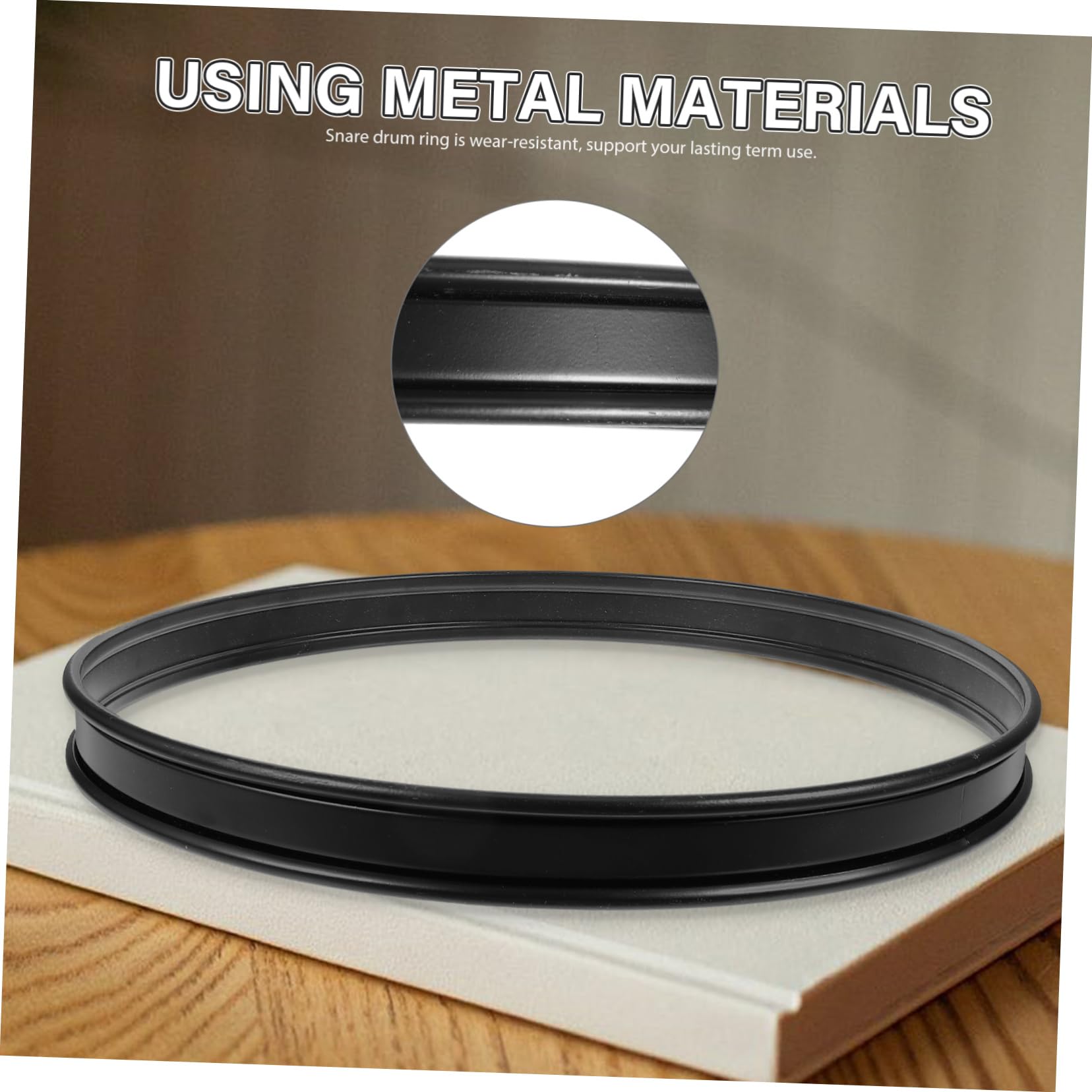 Abaodam Snare Drum Hoop Sostituzione Per Batteria Accessorio Facile Installare e Utilizzare Per Batteristi e Appassionati Percussioni