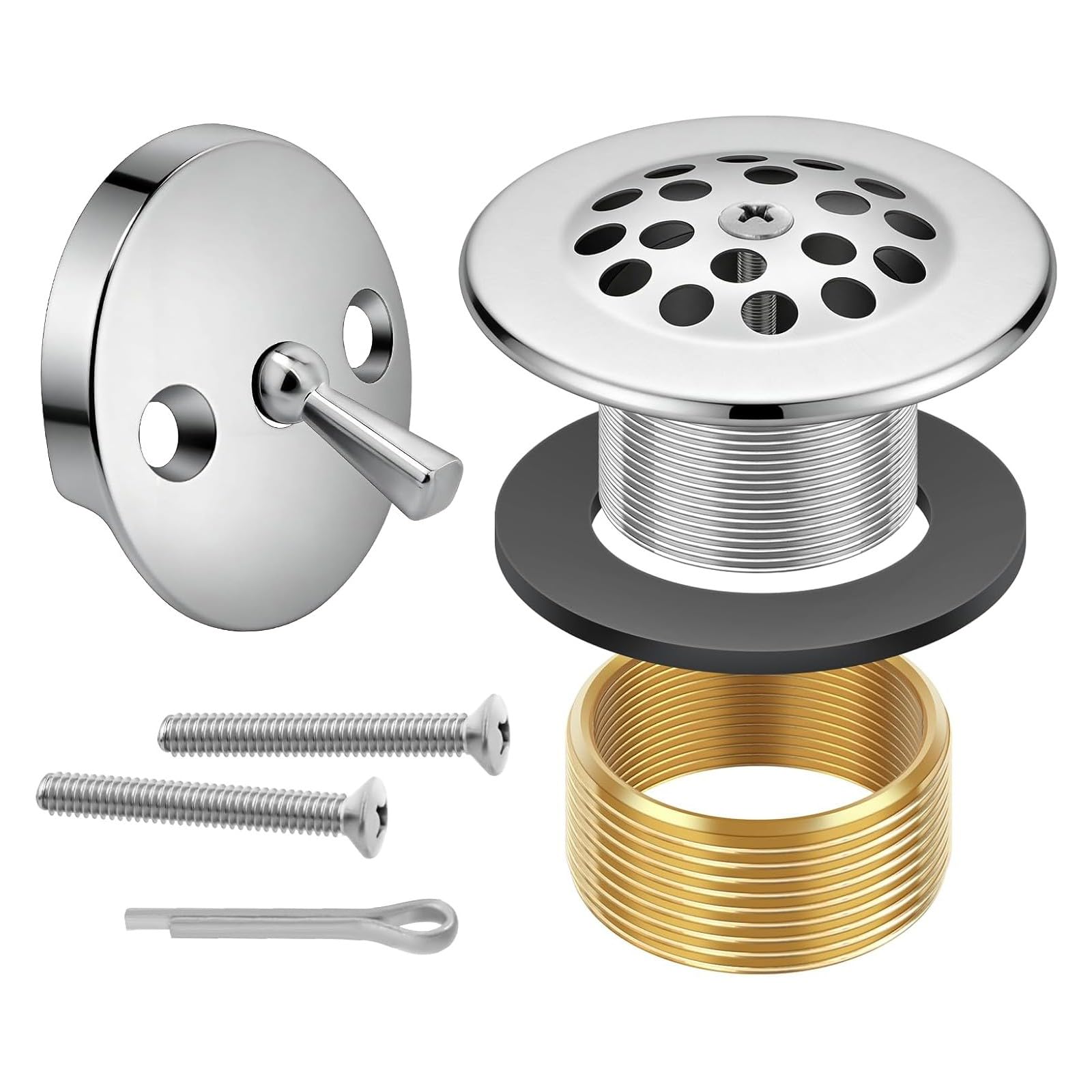 Bathroom Tub Drain Replacement Bathtubs Drain Stopper and Overflows Cover Bathtubs Stopper Shower Plug Bathroom Tool Bath Basins Waste Plug