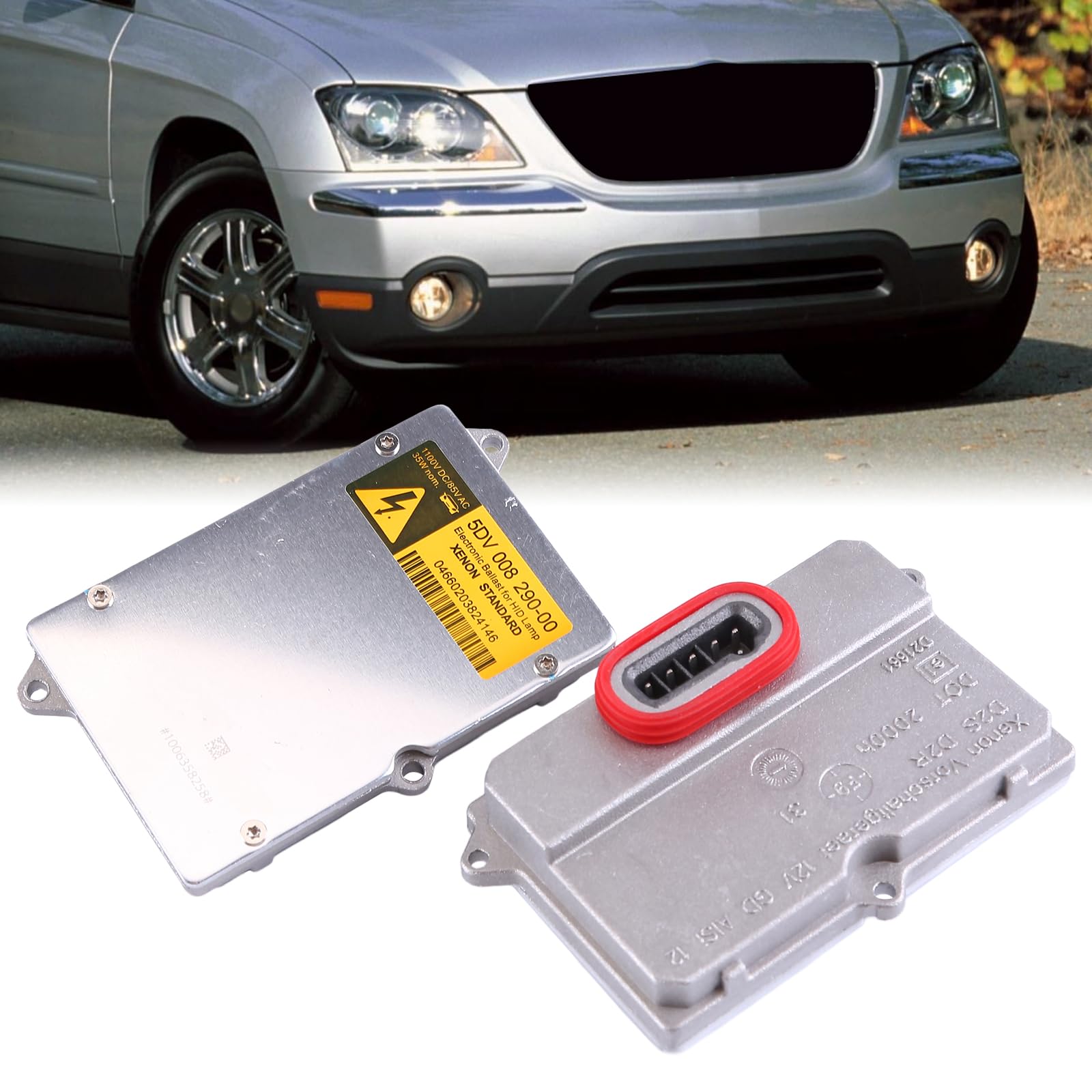 2X D2S HID Xenon Scheinwerfer Vorschaltgerät 5DV 008 290-00 Kompatibel für A4 Chrysler Ford Jaguar Mercedes-Benz Maybach Nissan Opel Land Rover 4E0907476 Neu Xenon Ballast Vorschaltgerät