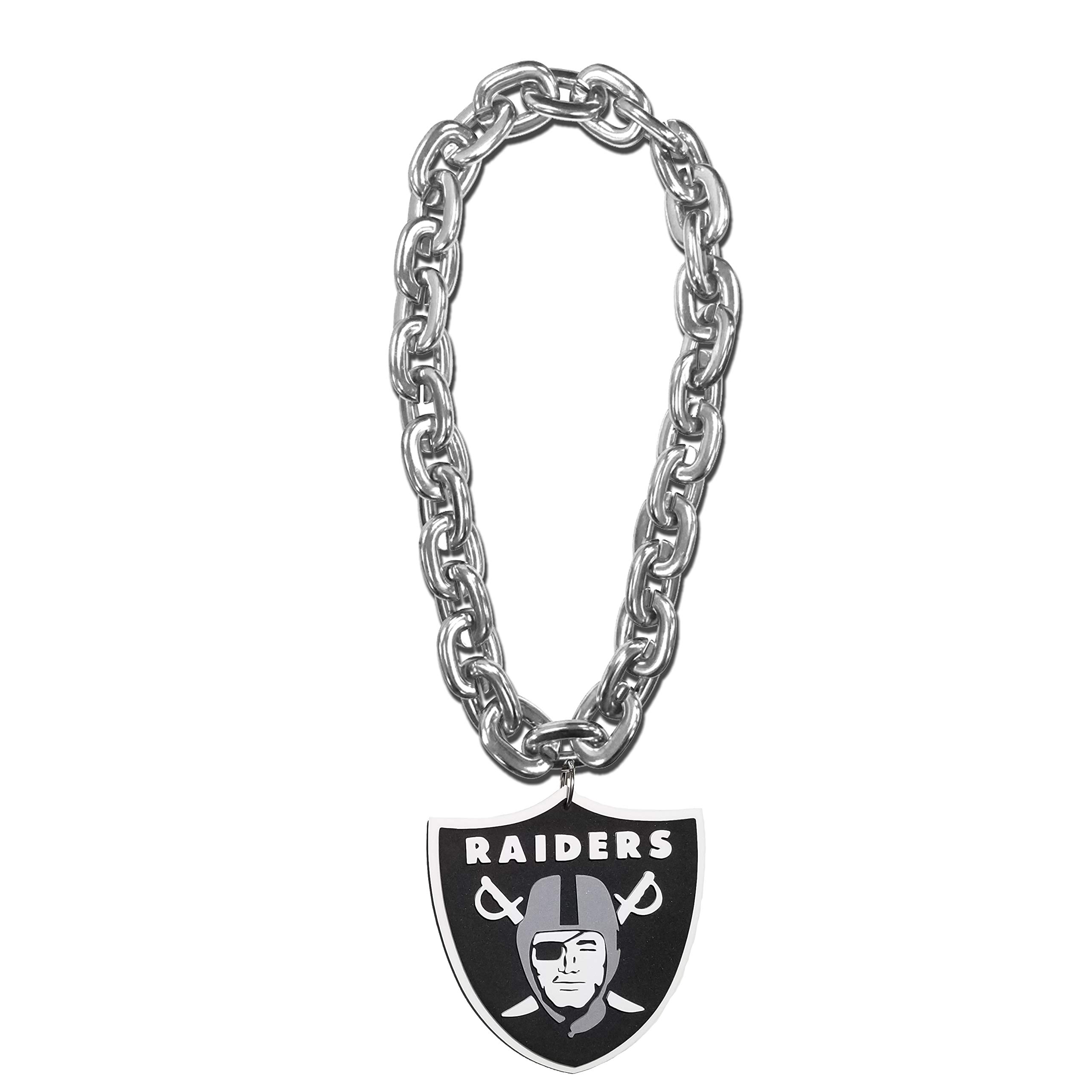 FanFave NFL Las Vegas Raiders Las Vegas Raiders NFL 3D Fanchain Magnet, Schwarz, One Size (FF6722)