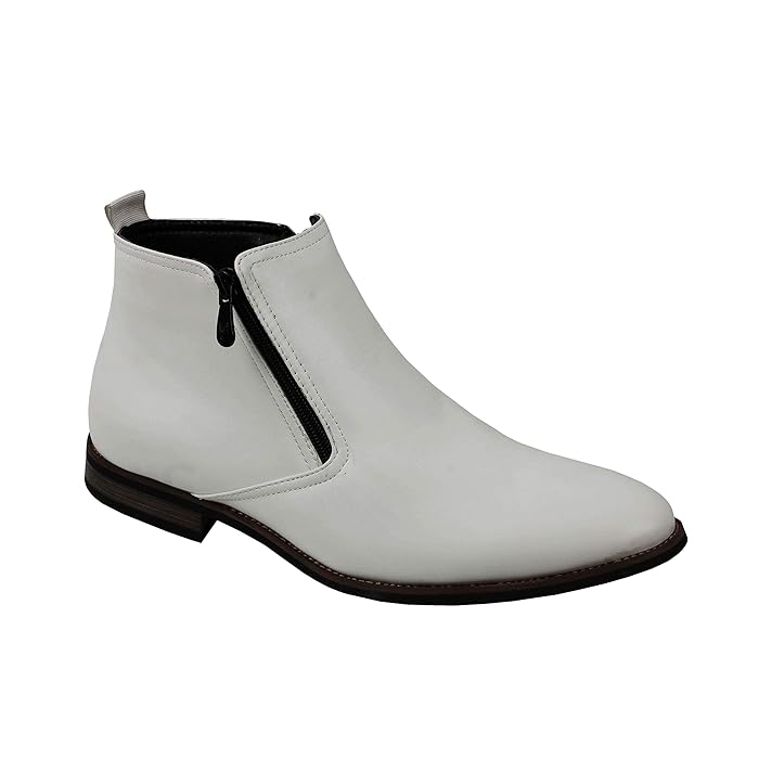 Buy XPOSED London Mens Chelsea Boots Retro Classic Low Ankle 2 Zip