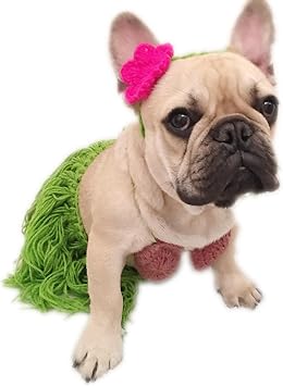 Dog Bikini Hula Girl Pet Costume for Small Medium Dog