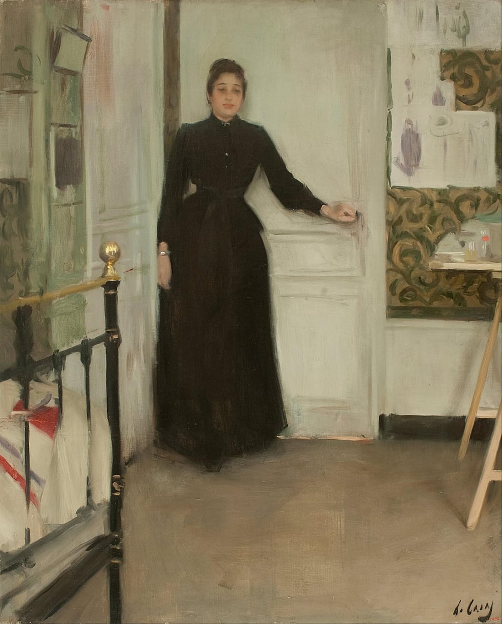 Cuadro en lienzo de Ramon Casas para oficina que transforma tu espacio de trabajo con arte 5