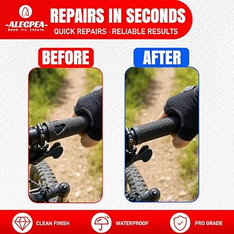 Grip Glue, 30g Thin Motorcycle Grip Glue with 3 Precision Droppers | Fast 15 Second Set, Close-Fit Flow For Rubber And Foam Grips On Dirt Bikes, Motorcycles, Bicycles, E-Bikes And ATVs
