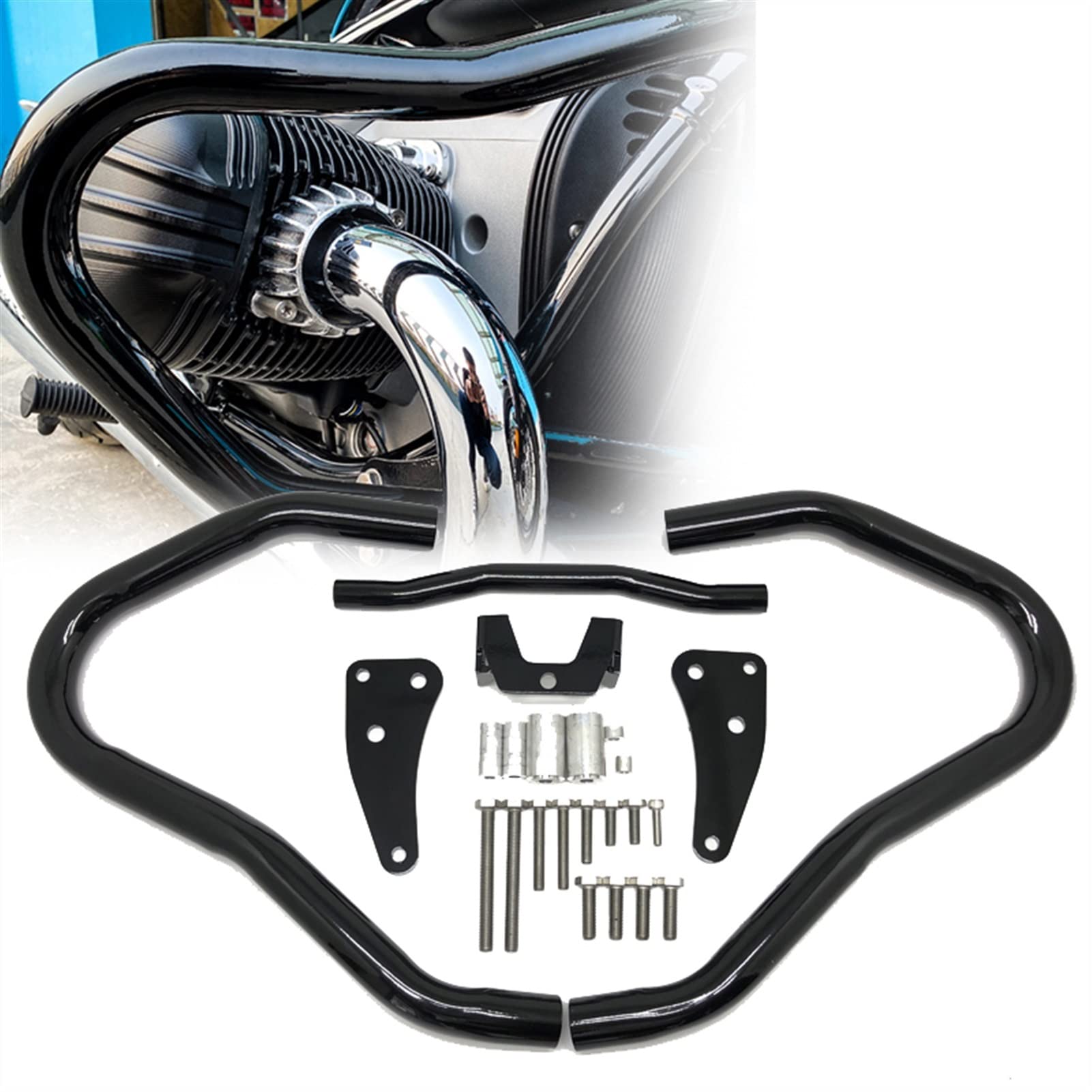 Pare-chocs moto BMW R18 2020 accessoires protection moteur crash bar noir
