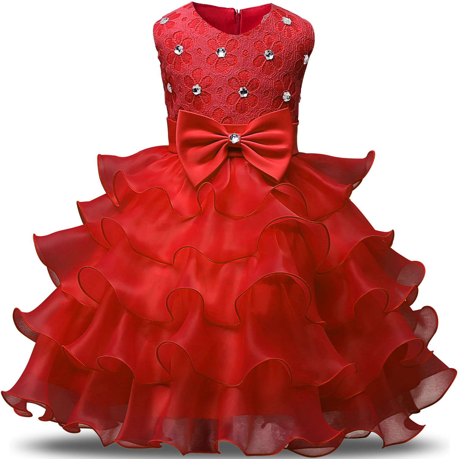 Red Flower Girls Dresses The Dress Shop