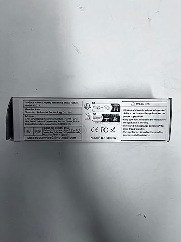 Miniatura 9 de Espumador de café de mano, espumador de mano recargable por USB, espumador de leche de mano ajustable para capuchinos, chocolate caliente, batidos,