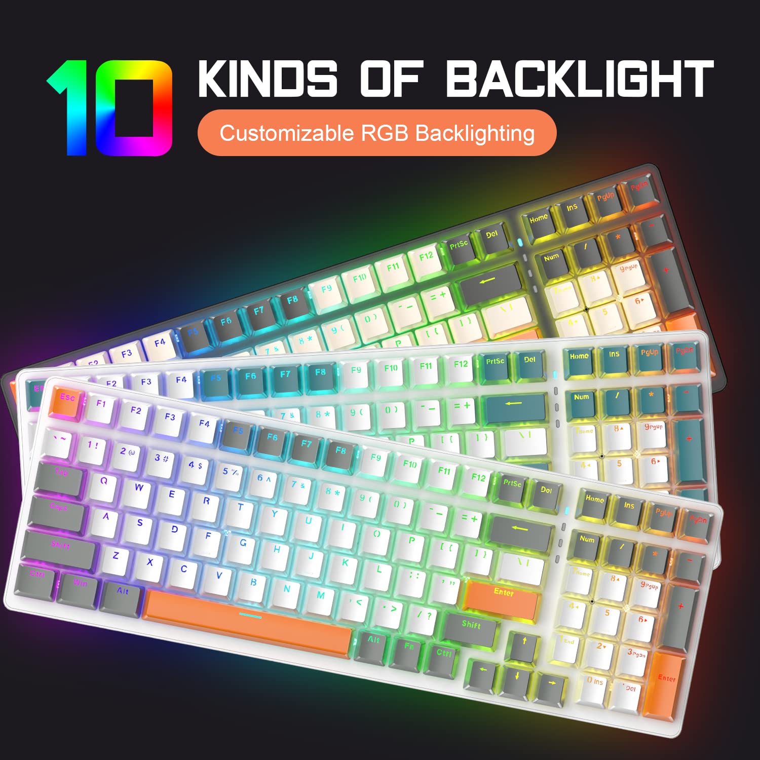 Mechanische K3 Pro-Tastatur kabelgebunden ultrakompakt 98 Tasten RGB-beleuchteter LED- linearer roter Schalter USB-Spiralkabel Typ-C auf USB-A TPU-Federkabel Abnehmbarer Luftfahrtstecker aus Metall