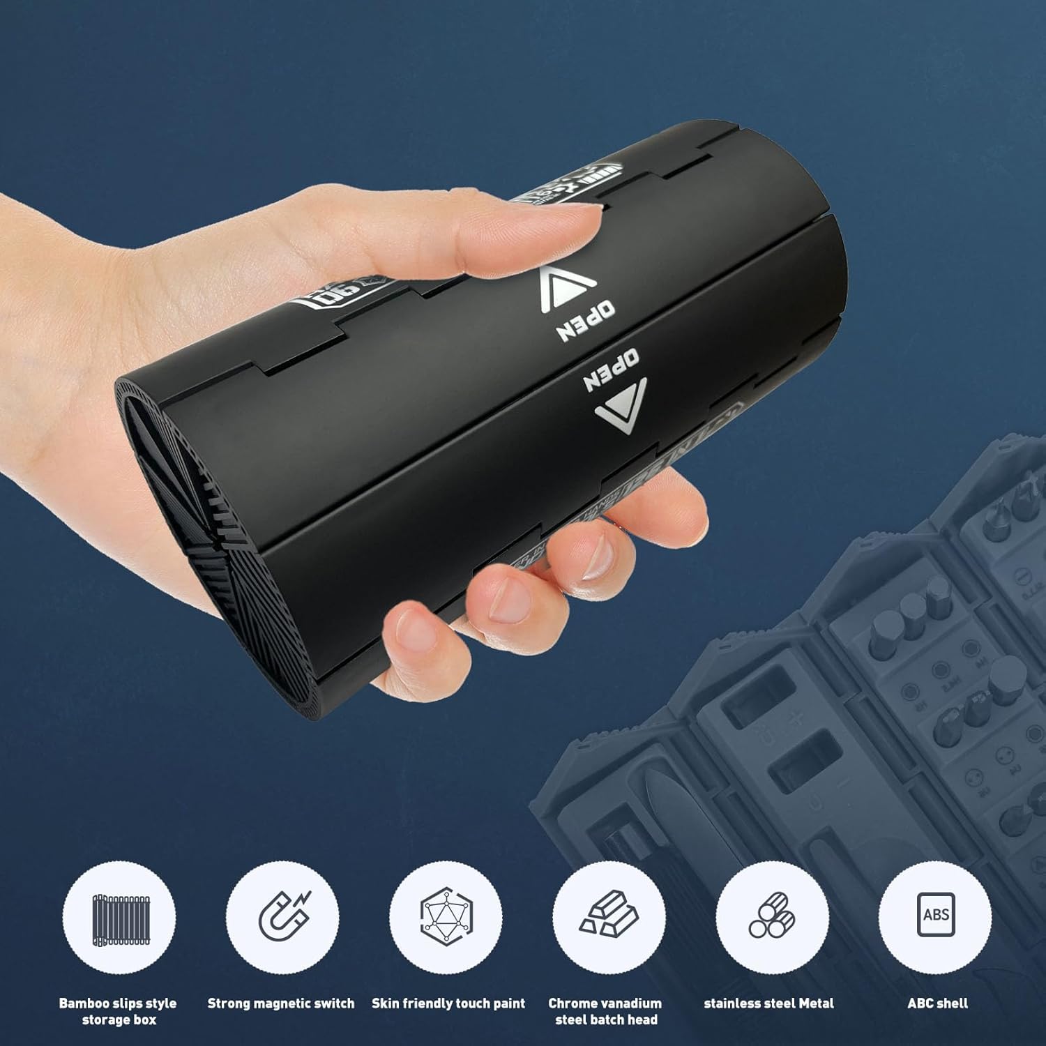 Mini Screwdriver Set, Deshine Precision Screwdriver with Universal 120 CR-V Batch Heads, Screwdriver Set with Case for Laptops,Phones,Game Console,Cameras,Watch