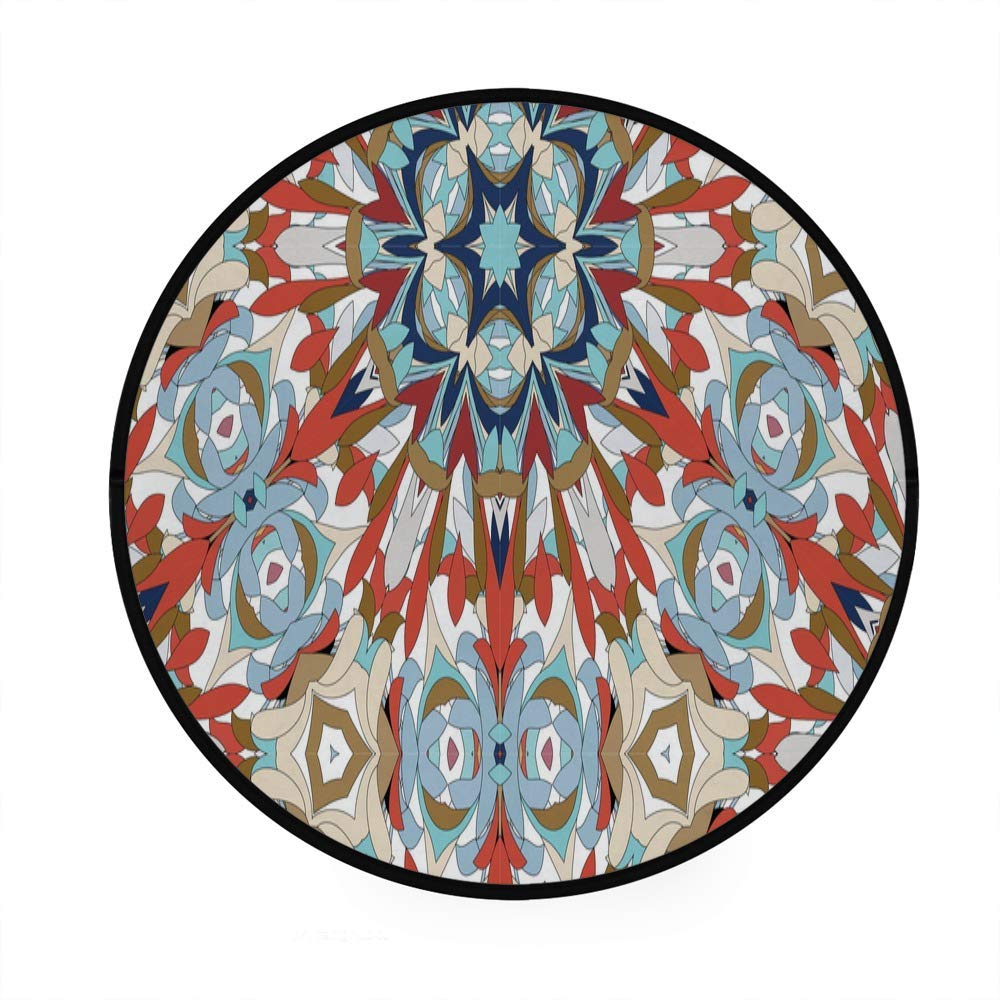 Tapis de jeu rond antidérapant absorbant et réutilisable pour salon