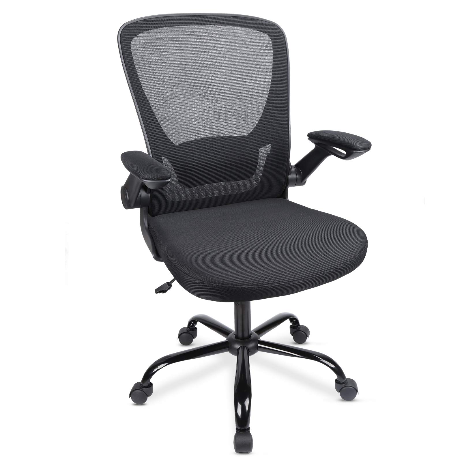 Buy Komene White Office Chair Ergonomic with Large Seat Cushion and