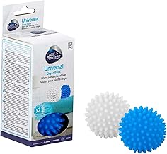 CARE+PROTECT Universal Drying Balls - Softens Fabrics - Facilitate Ironing - Lift and Separate Laundry - Ensure Even Drying - Set of 2 Balls