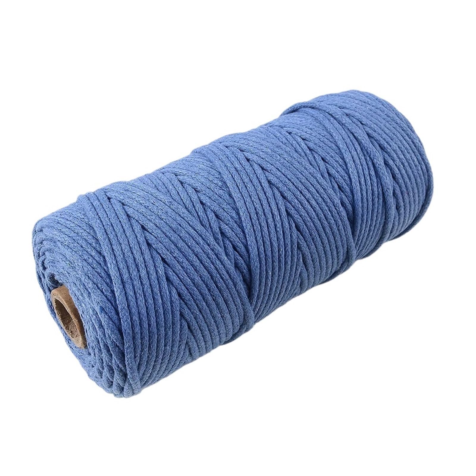 Cotton Macrame Cord 10m 3.0mm Colored Cotton Thread Braided Rope Diy Bracelet Necklace Key Chain Make Ropes Jewelry Making Materials(Color30)