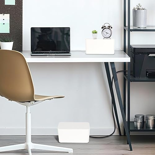 Miniatura 7 de Caja organizadora de cables Resulzon, Sistema organizador protector para Home Theater, centro de entretenimiento, oficina, escuela., Rosa