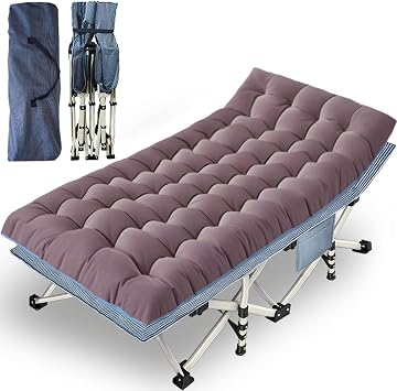 Oversize XXL Folding Camping Cot,32" W Extra Large Cot for Adults