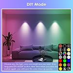 FTL GU10 LED Ampoule de lumière à changement de couleur avec télécommande, RGB Ampoules lumineuses dimmables colorées 5W 40W Équivalent, 2700K-6000K, Minuterie, Ampoule Spot pour éclairage encastré de piste, paquet de 6