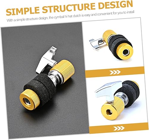 Miniatura 9 de Vaguelly Llave de tambor Soporte de metal Verde Accesorios Instrumentos Musicales Para Niños -sombrero Stand Post Platillo Sombrero Soportes Jazz