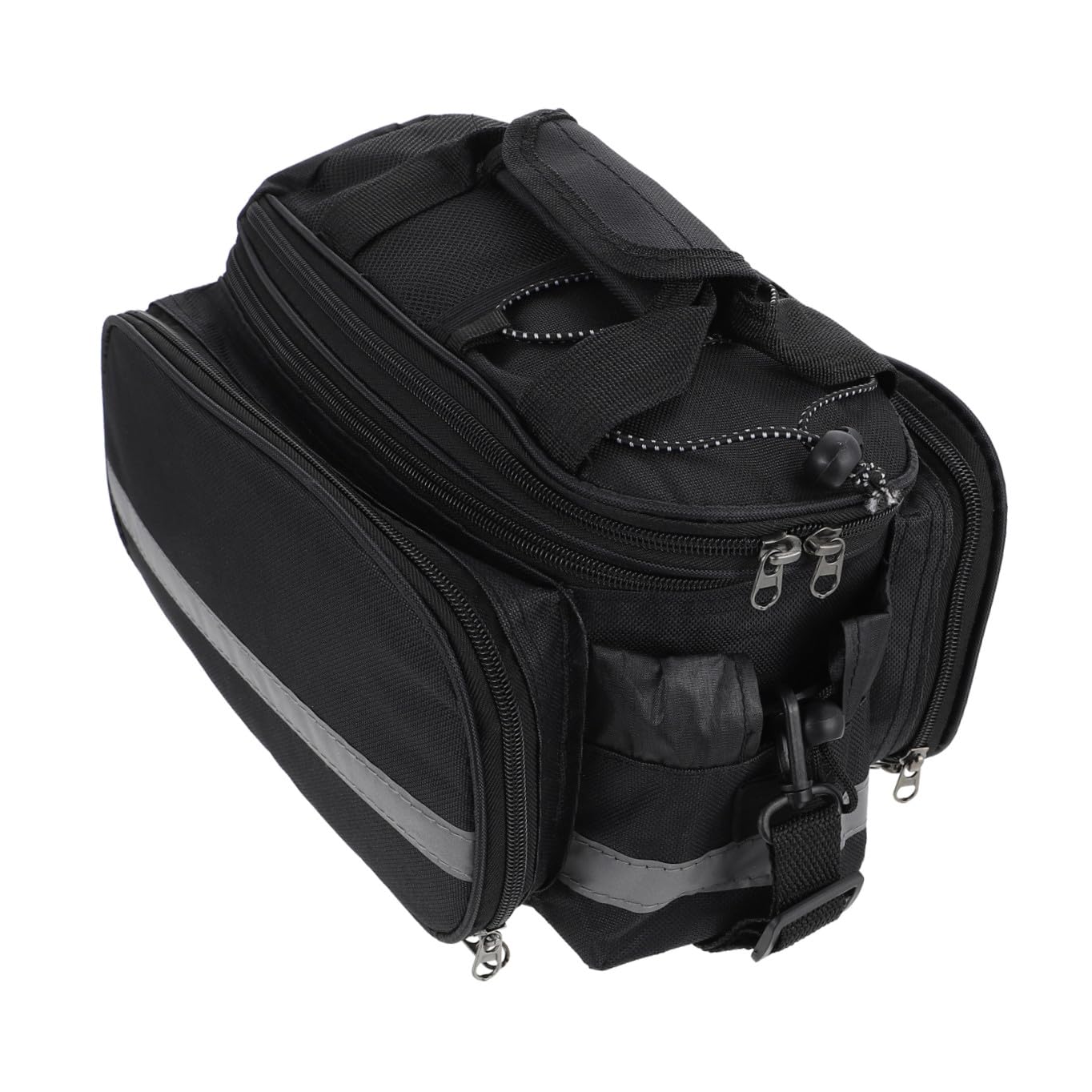 Oxford Stoff Gepäckträgertasche Schwarz fürs Fahrrad