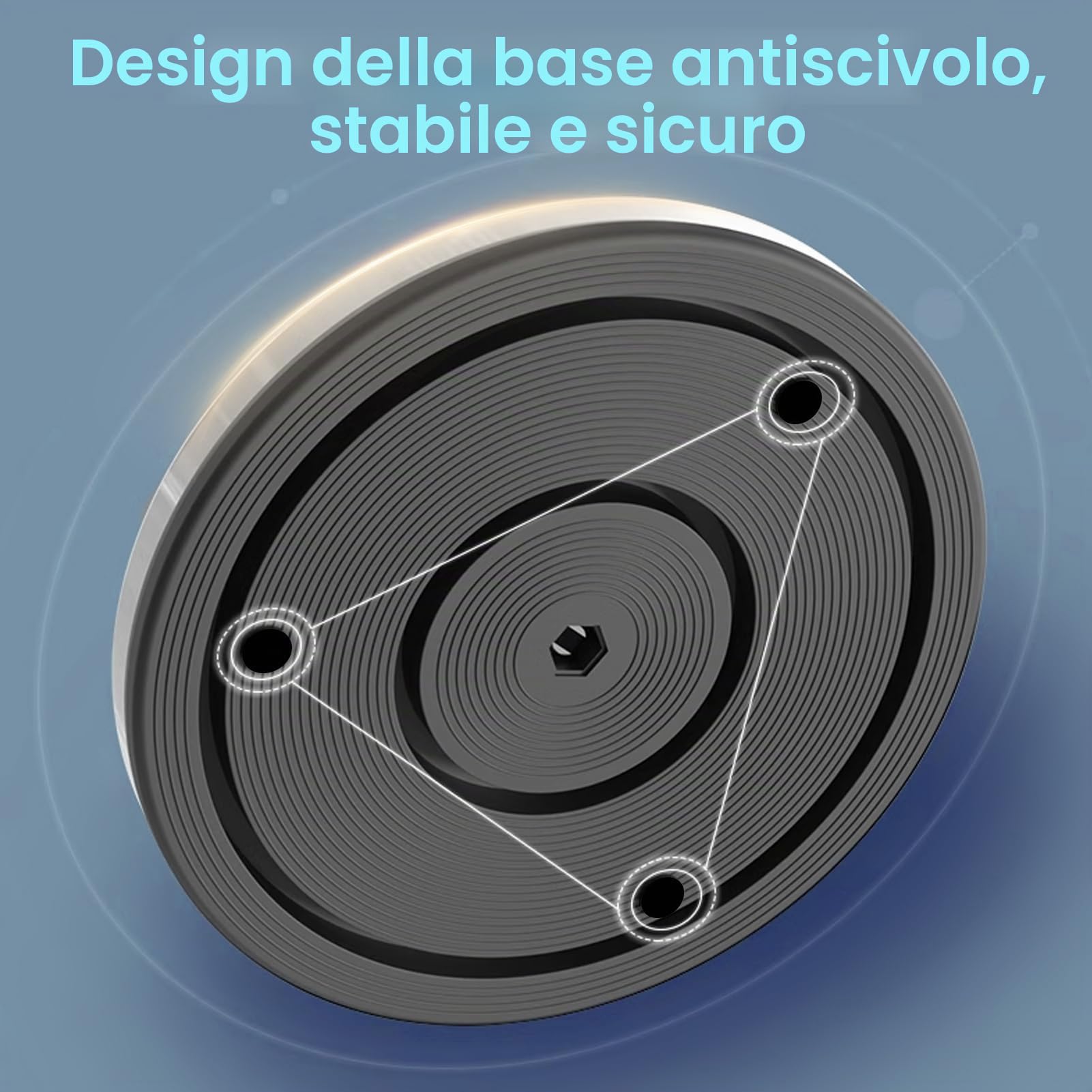 Ejoyous, disco per torsione della vita, esercittore addominale per fitness di fianchi e vita, bianco blu