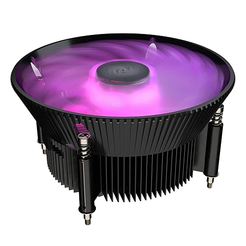 Cooler Master i71C RGB para el enfriador de aire Intel CPU, aletas de aluminio negro anodizado