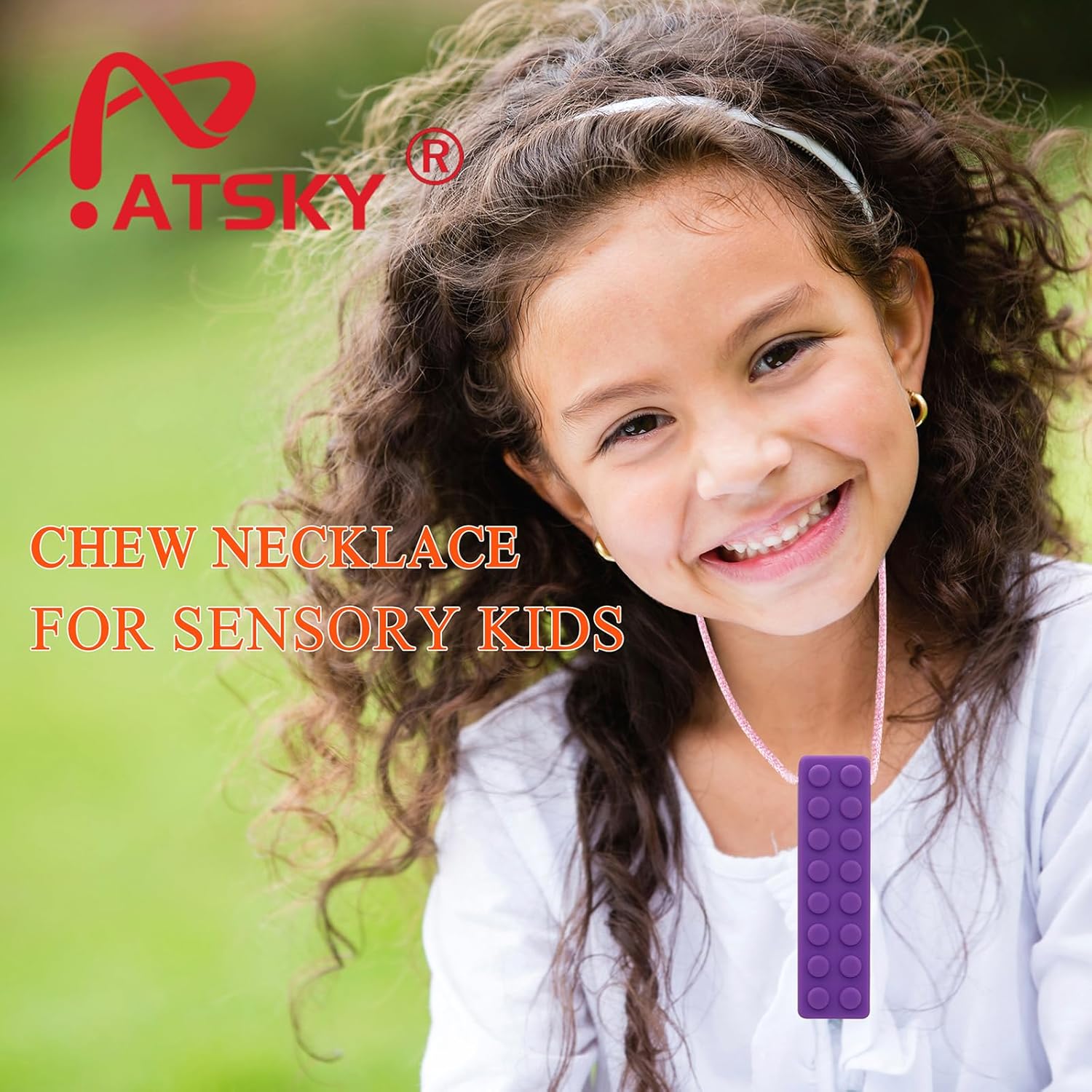 Chewy Necklaces for Sensory Kids, Boys and Girls, Silicone Dinosaur Chewy Necklaces for Autism, ADHD, SPD, Chewable Oral Motor Pendant for Chlidren image 2 of 7 B0CB43Q8WZ