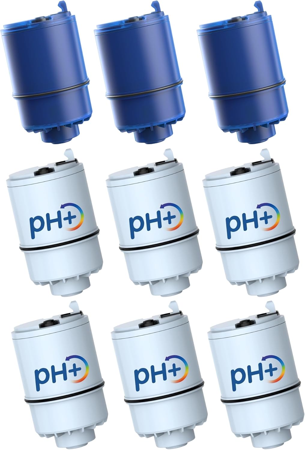 3 Pack Faucet Filter Replacement for All PUR®Plus, pur® Water Filter Replacement & [Alkaline] 6 Pack Faucet Filter Replacement