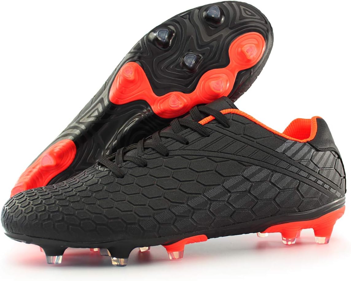 Hawkwell Men's Big Kids Youth Outdoor Firm Ground Soccer Cleats